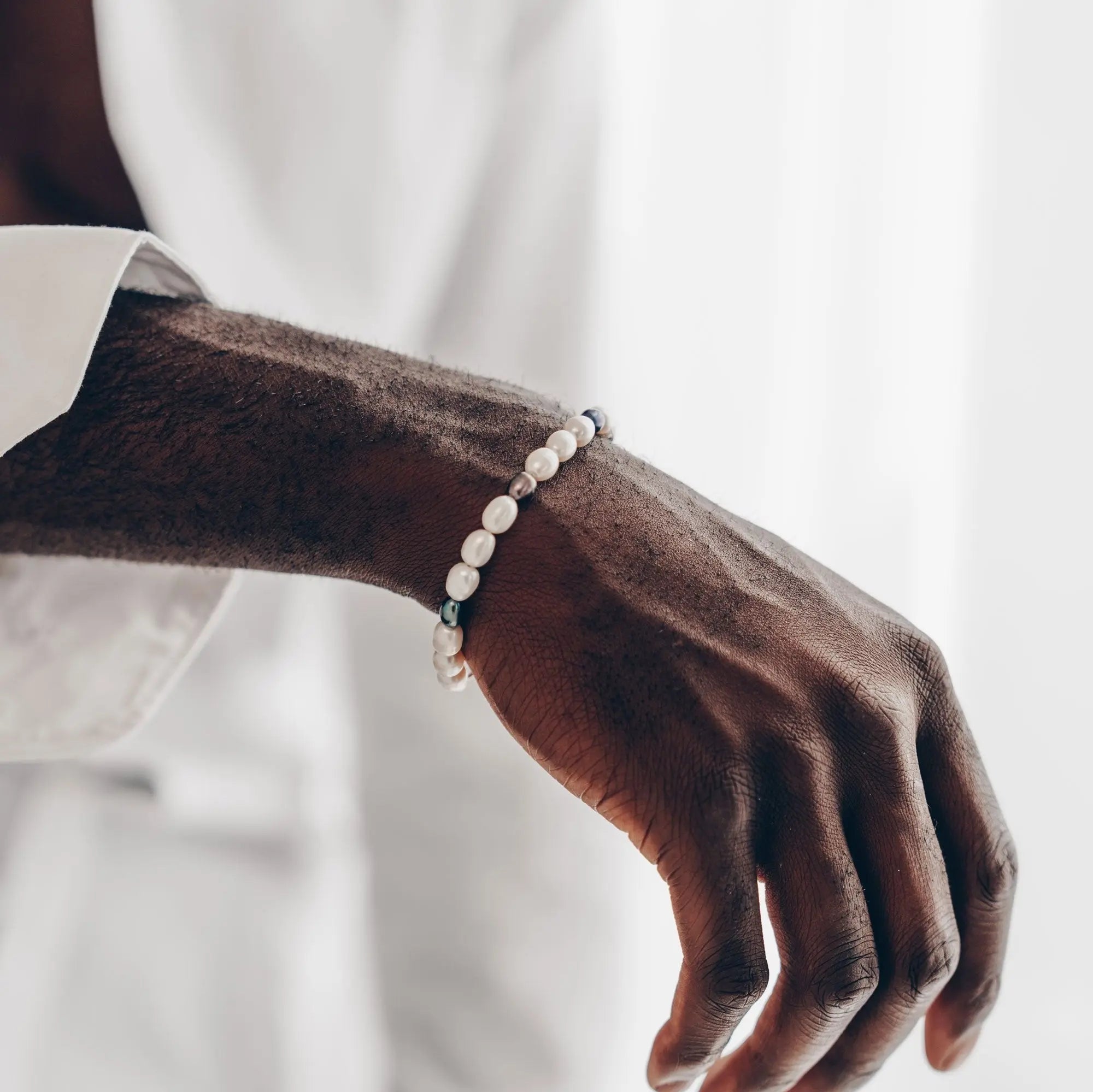 Farbige Süßwasserperlen Armband • Verstellbar Vielring