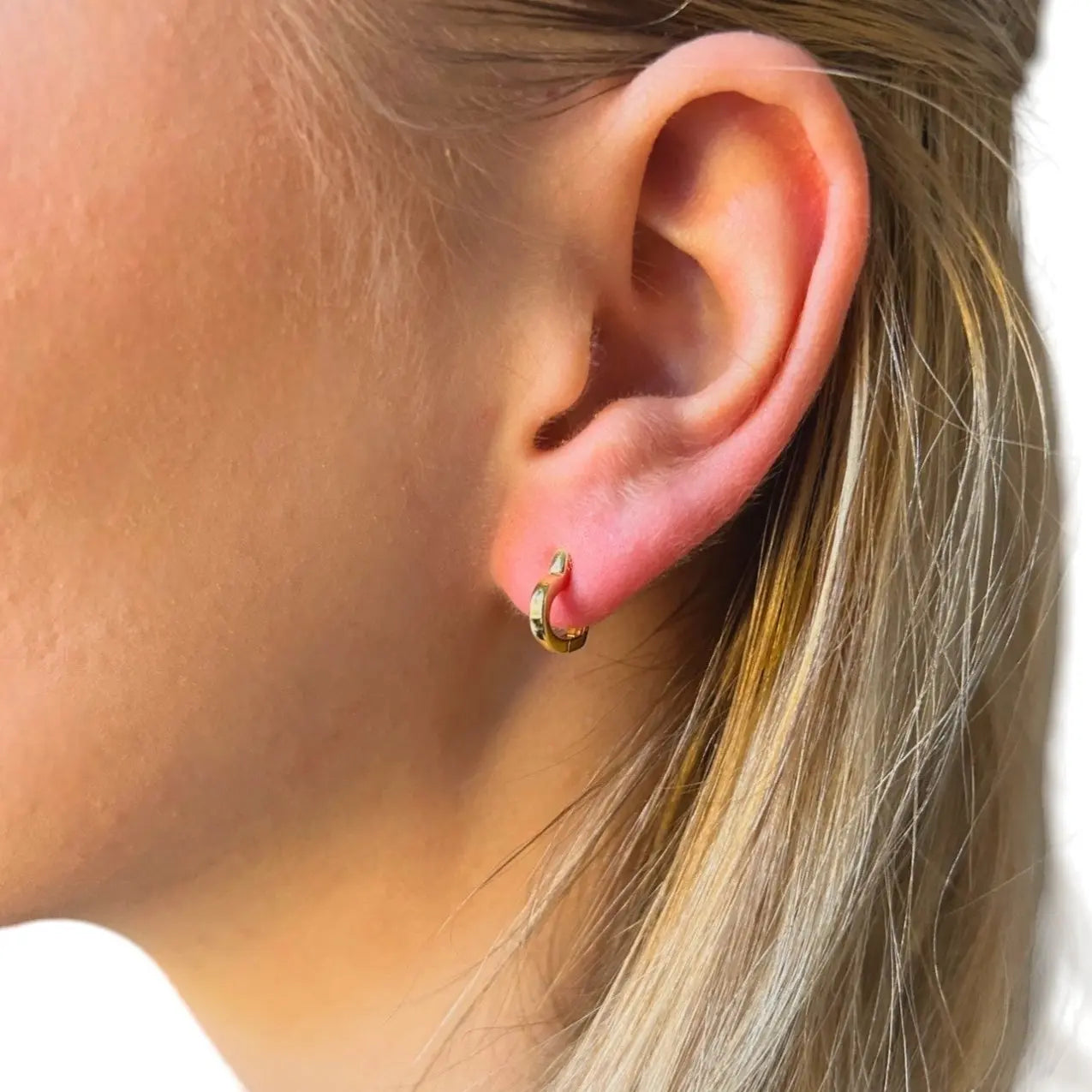 Herz Ohrringe 925 Sterling Silber • Minimalistische Ohrstecker Vielring