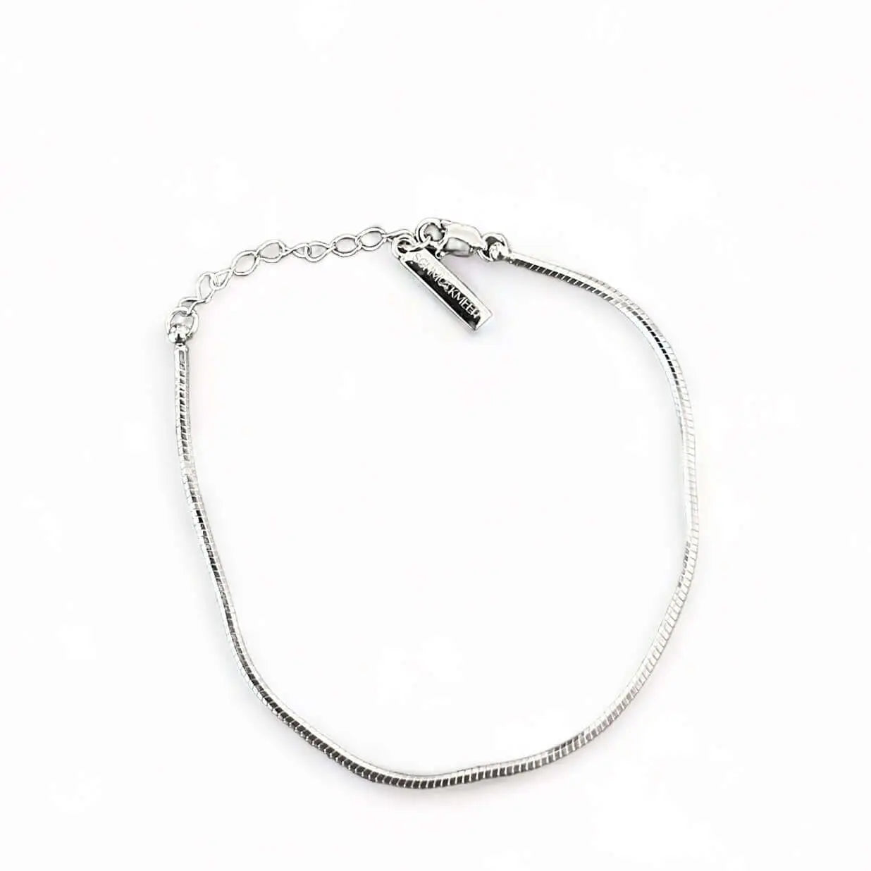 Quadratisches Armband verstellbar 1,5mm - 925 Silber Schmuckmeer