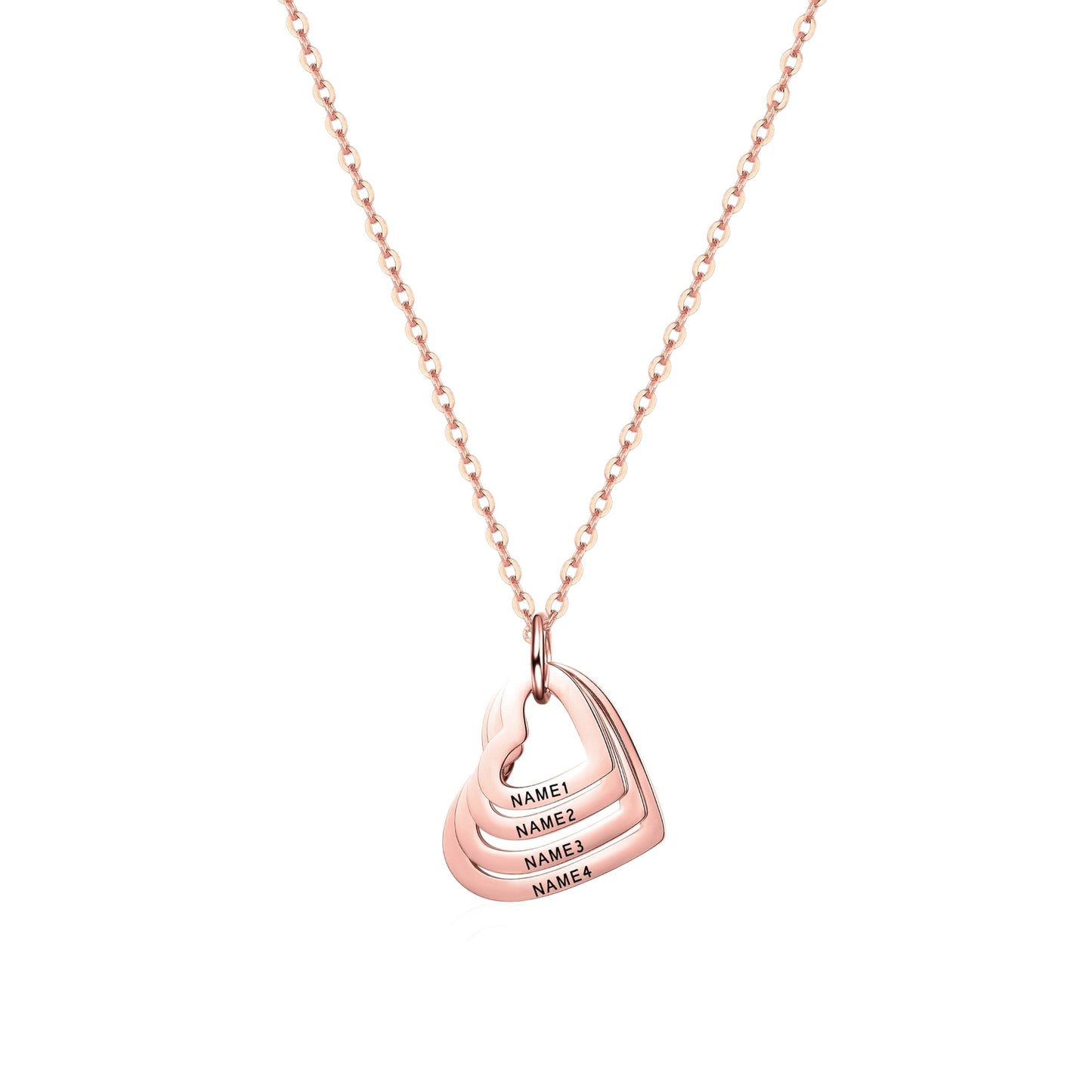 Square Zirconia Necklace - 925 Silver