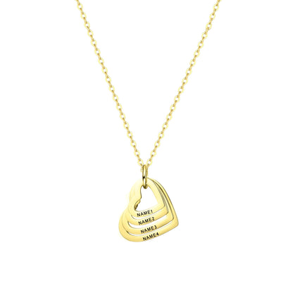 Square Zirconia Necklace - 925 Silver