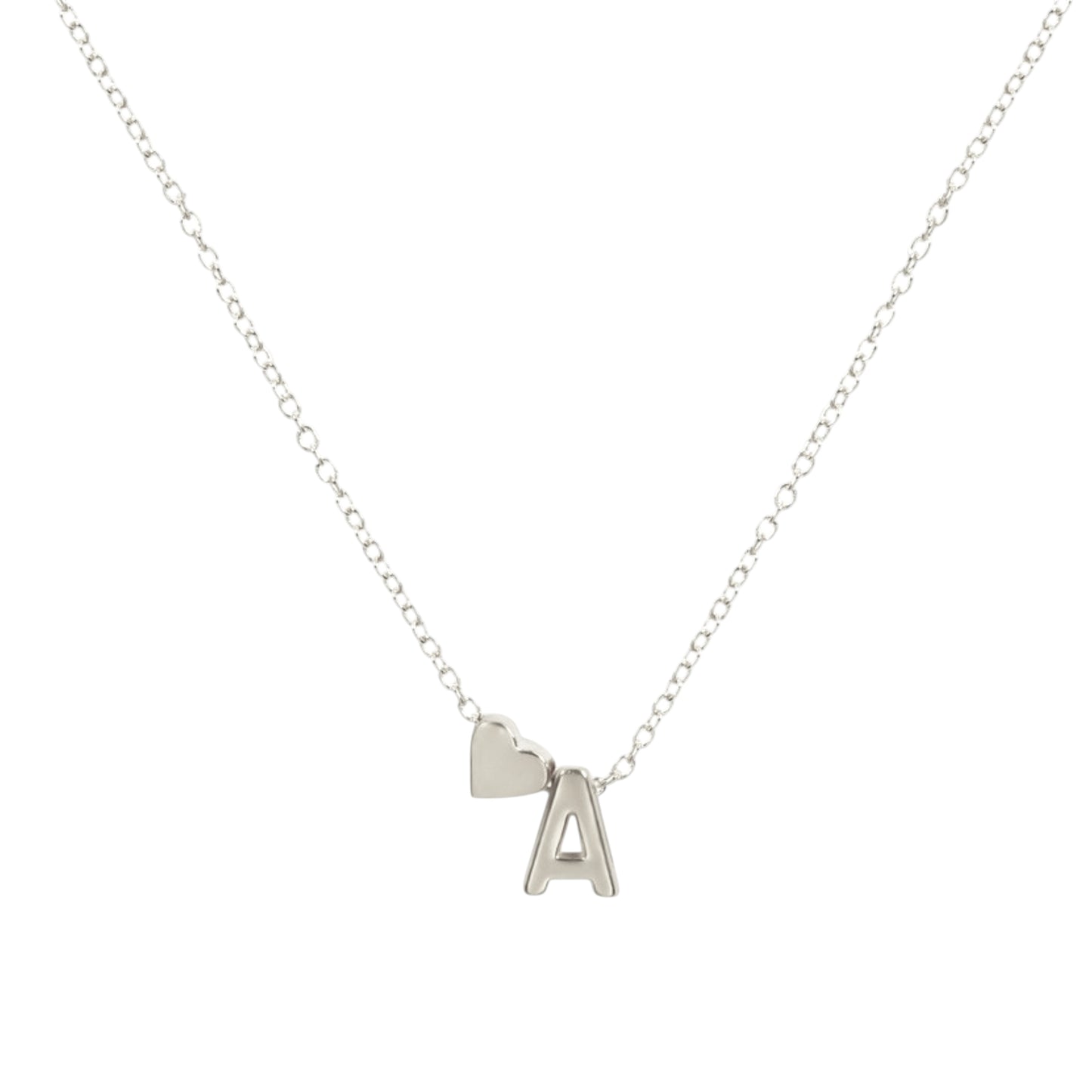 Square Zirconia Necklace - 925 Silver