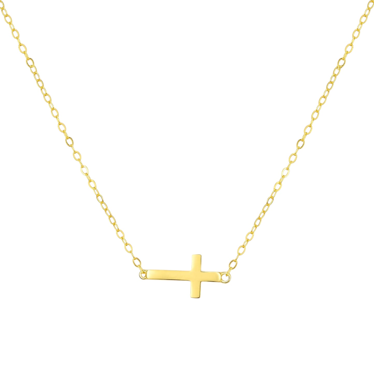Square Zirconia Necklace - 925 Silver