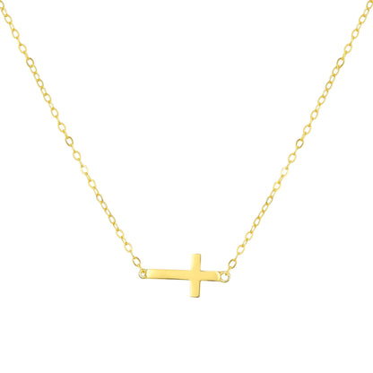Square Zirconia Necklace - 925 Silver