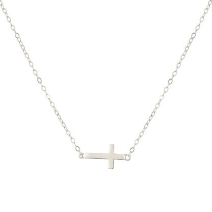 Square Zirconia Necklace - 925 Silver
