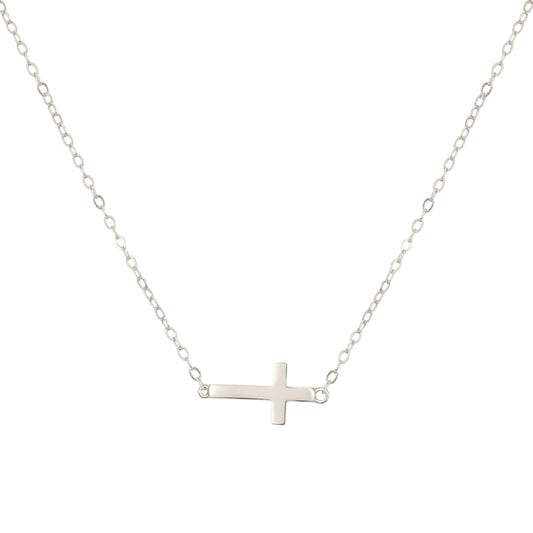 Square Zirconia Necklace - 925 Silver