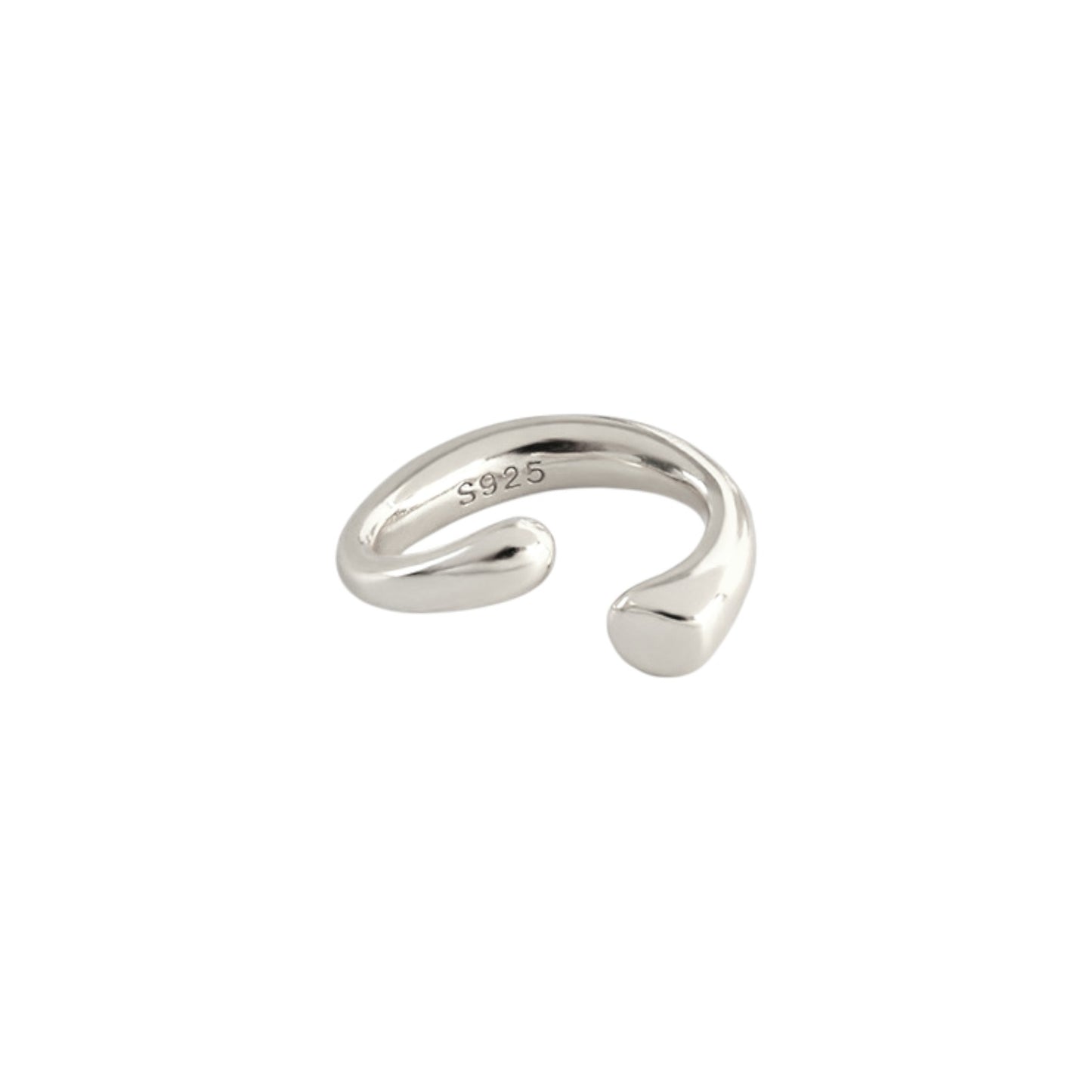 Hoop Ear Cuff 925 Sterling Silver - 0.6-0.9 mm thickness