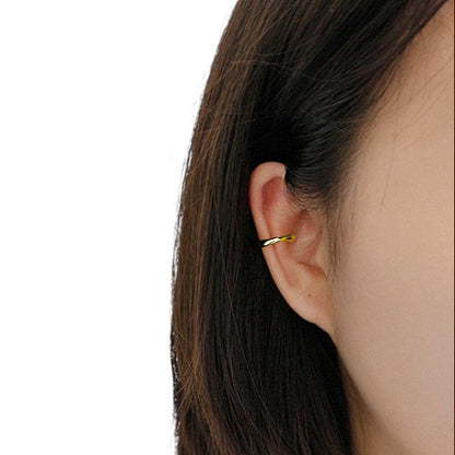 Hoop Ear Cuff 925 Sterling Silver - 0.6-0.9 mm thickness