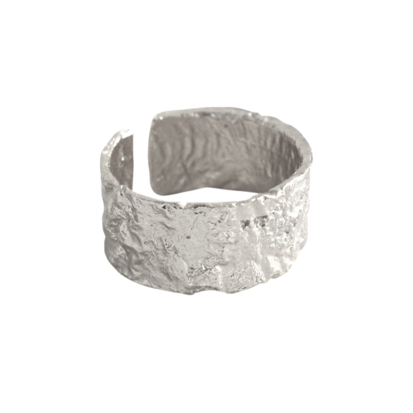Gold Abstract Ring • 925 Sterling Silver Open Ring