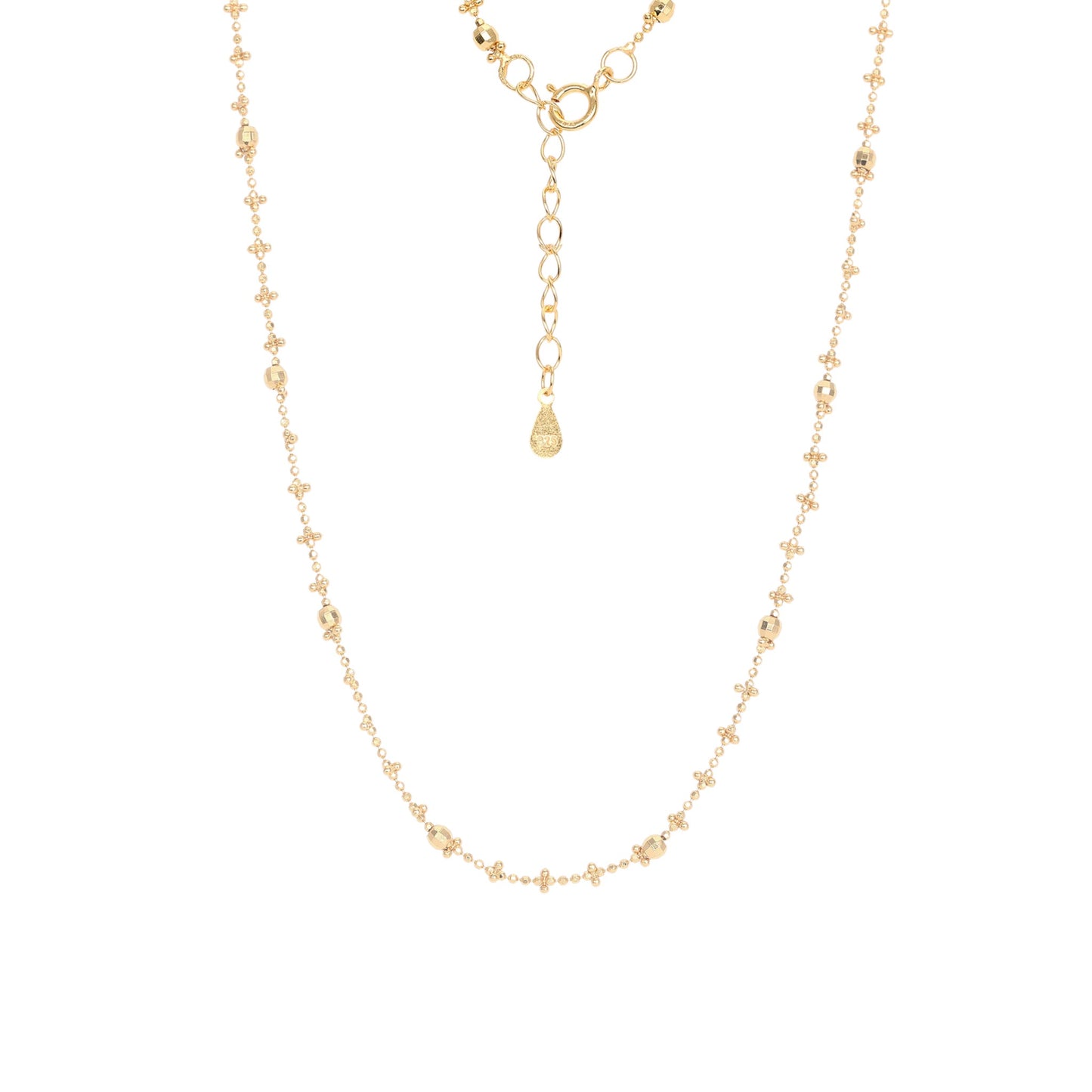 Square Zirconia Necklace - 925 Silver