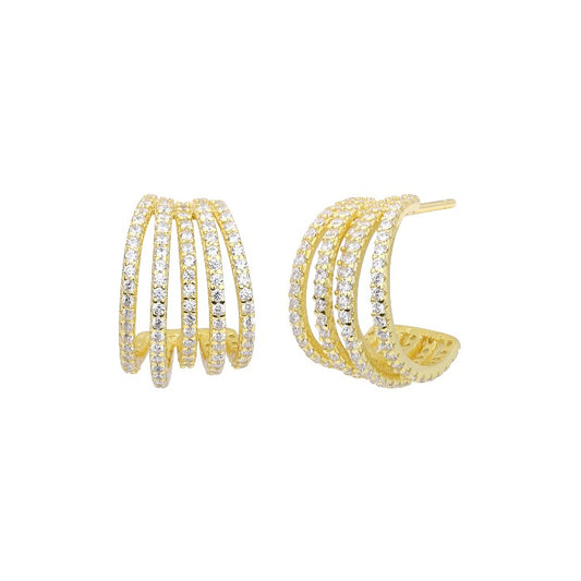 Rose stud earrings - 925 Sterling Silver