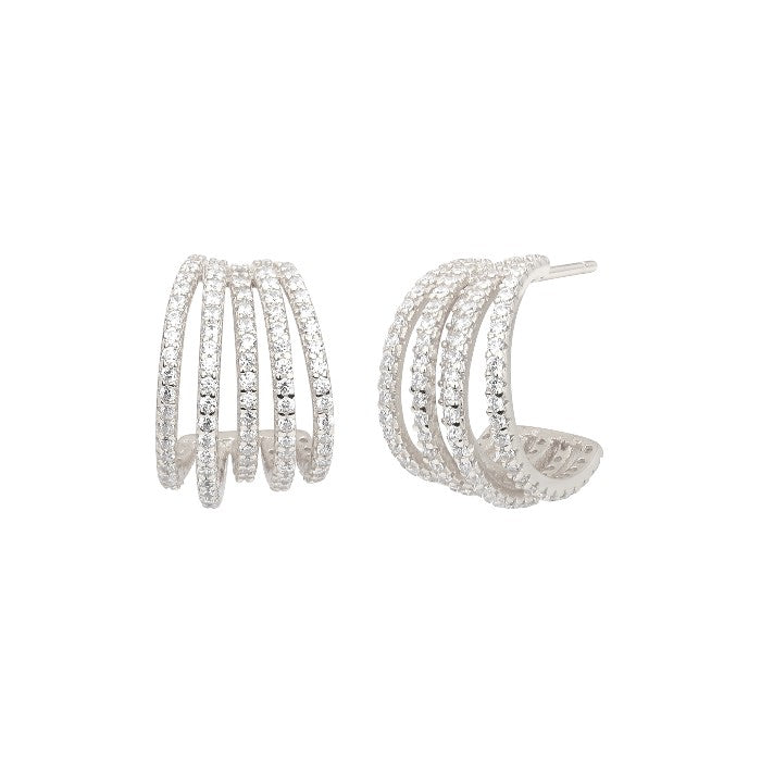 Rose stud earrings - 925 Sterling Silver
