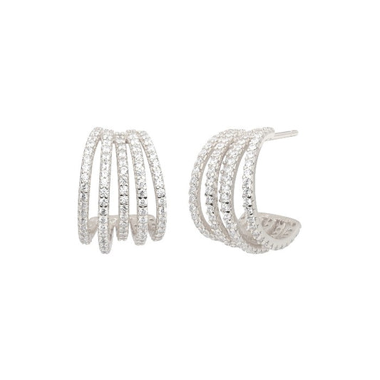 Rose stud earrings - 925 Sterling Silver