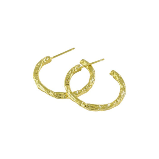 Dainty crystal hoop earrings • Zirconia crystals