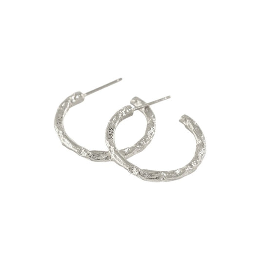 Dainty crystal hoop earrings • Zirconia crystals