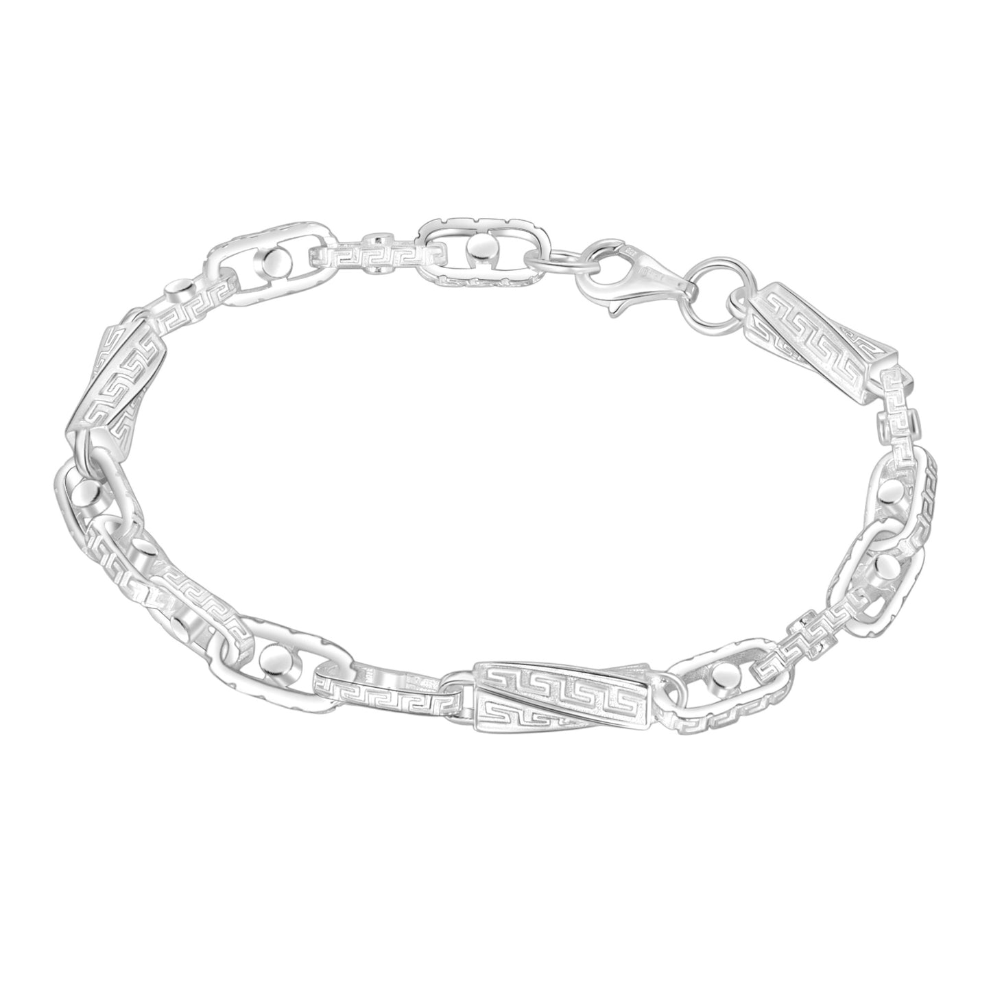 Carlo chain bracelet 6 mm - 925 silver