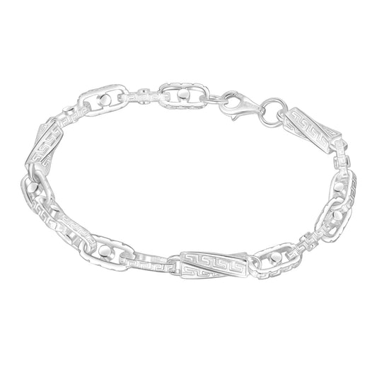 Carlo chain bracelet 6 mm - 925 silver