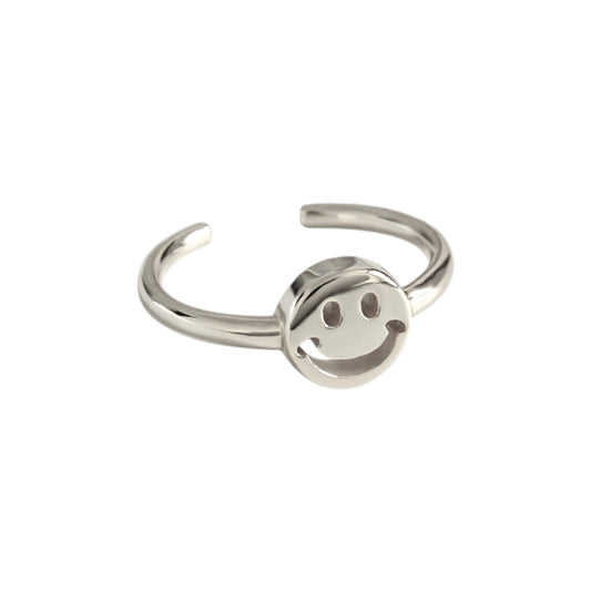 Gold Abstract Ring • 925 Sterling Silver Open Ring