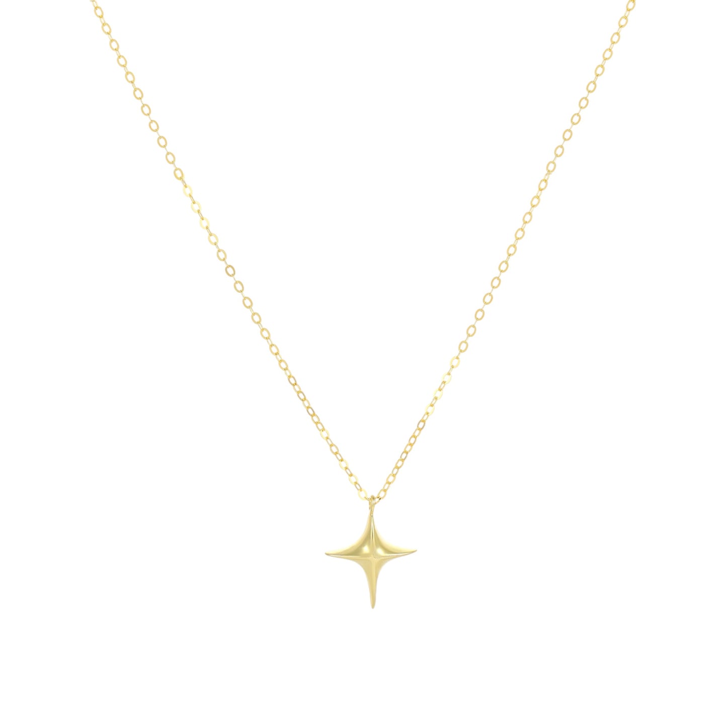 Square Zirconia Necklace - 925 Silver
