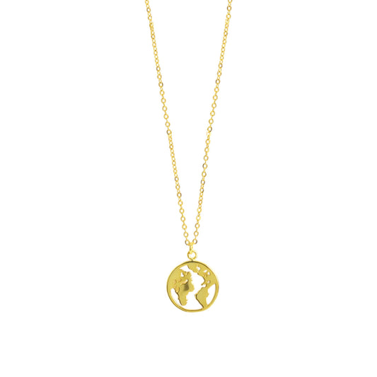 Square Zirconia Necklace - 925 Silver