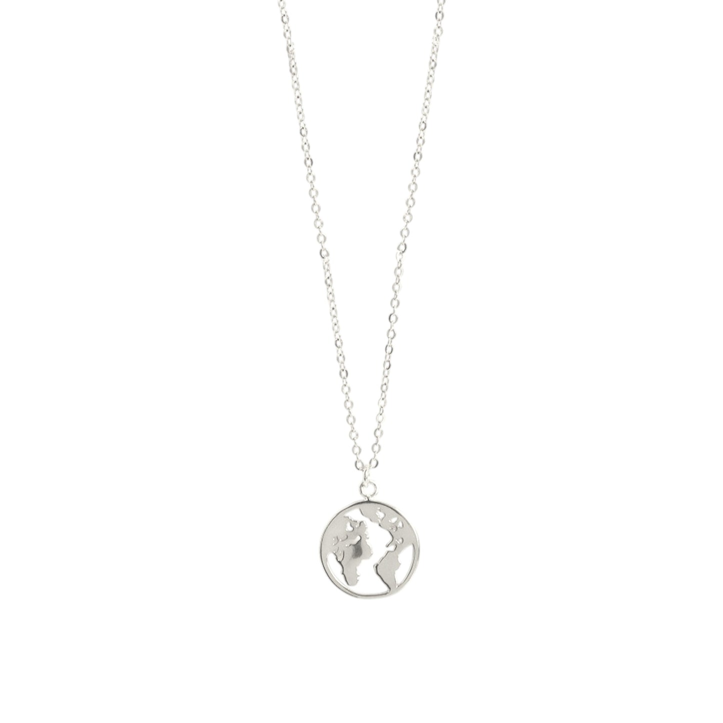 Square Zirconia Necklace - 925 Silver