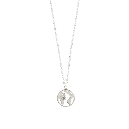 Square Zirconia Necklace - 925 Silver