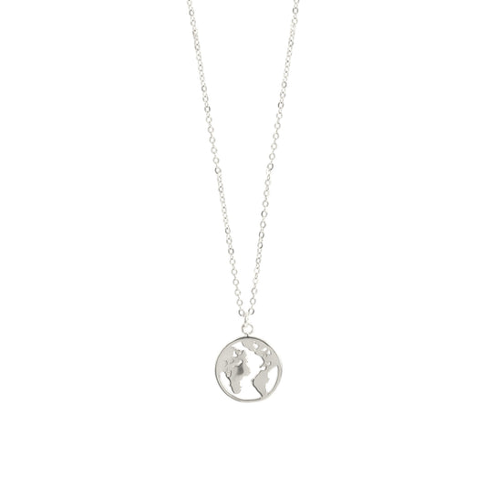 Square Zirconia Necklace - 925 Silver