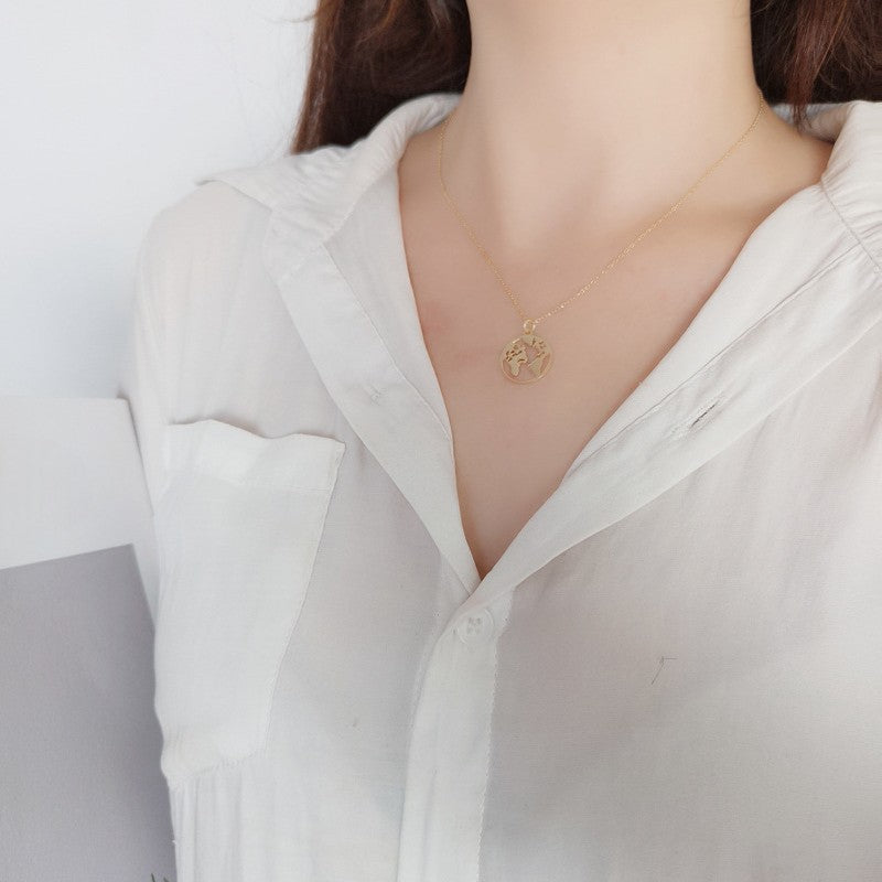 Square Zirconia Necklace - 925 Silver