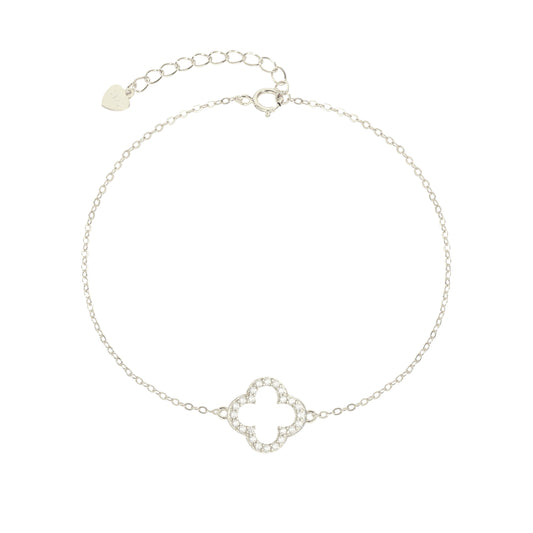 Endless bracelet with zirconia stones - 925 silver