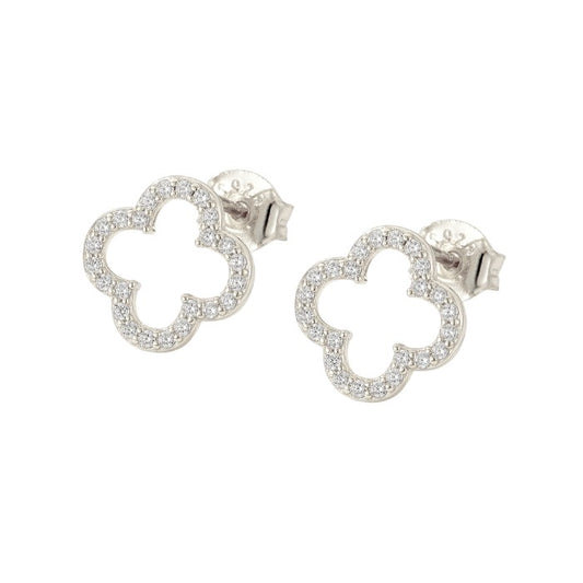 Dainty crystal hoop earrings • Zirconia crystals