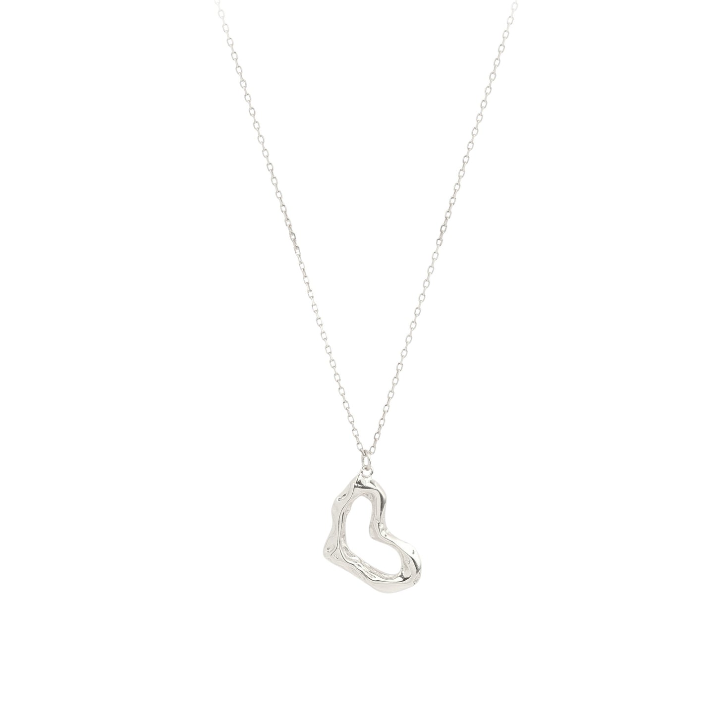 Square Zirconia Necklace - 925 Silver