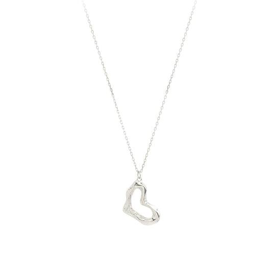 Square Zirconia Necklace - 925 Silver