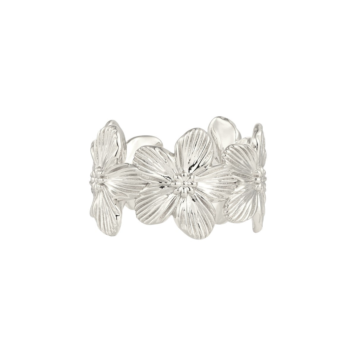 Gold Abstract Ring • 925 Sterling Silver Open Ring