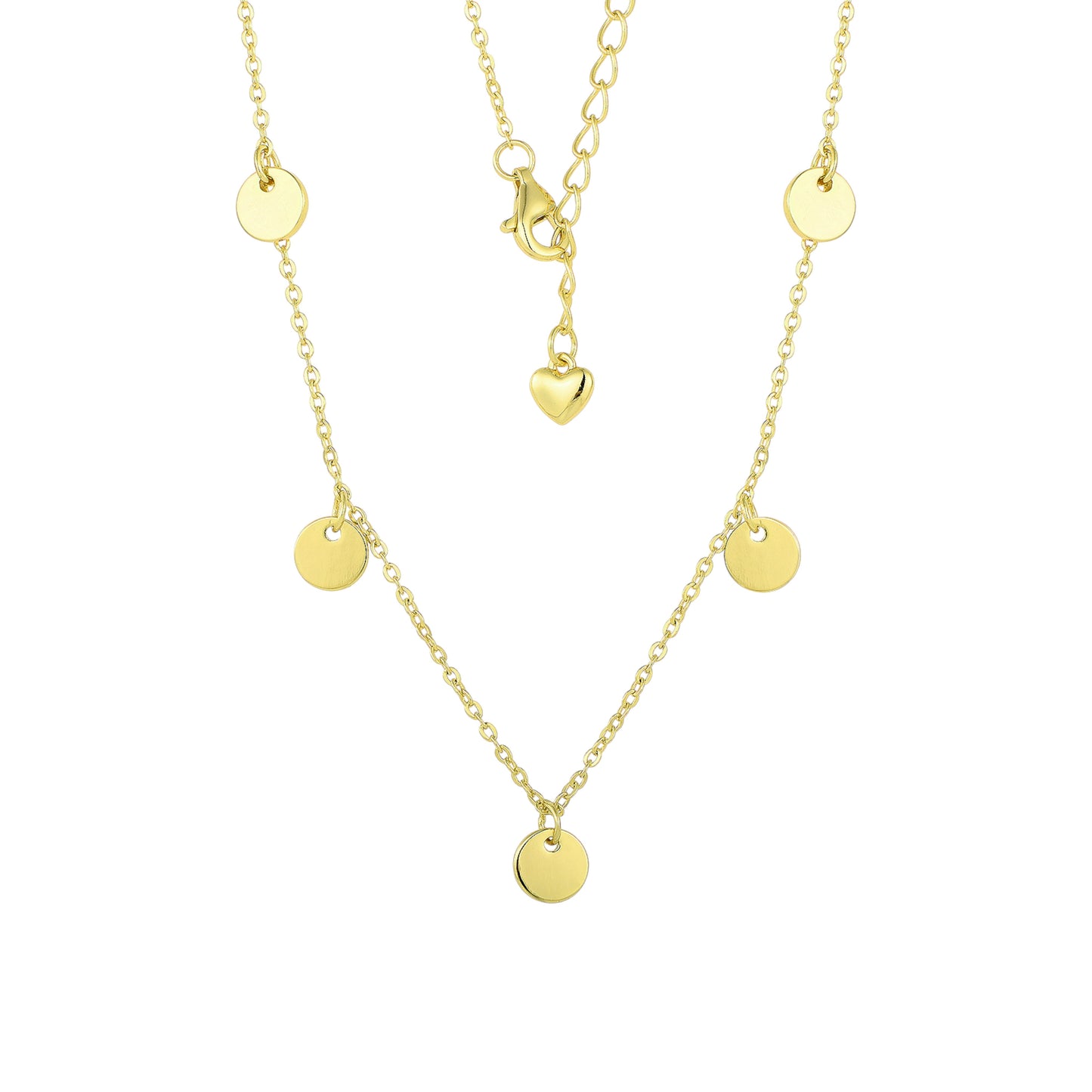 18k Silver Cross Necklace Gold