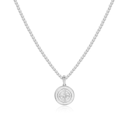 compass necklace - 925 silver