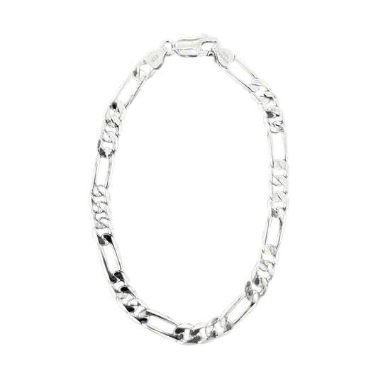 Figaro bracelet 5 mm - 925 silver