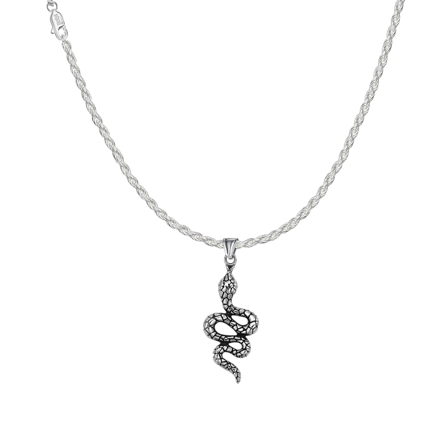 Snake necklace - stainless steel