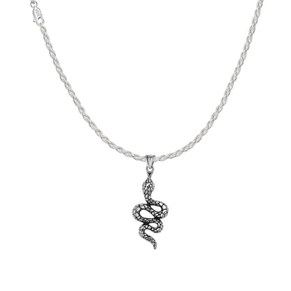 Snake necklace - stainless steel