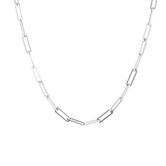 Paper Clip Necklace 4.5mm - 925 Silver