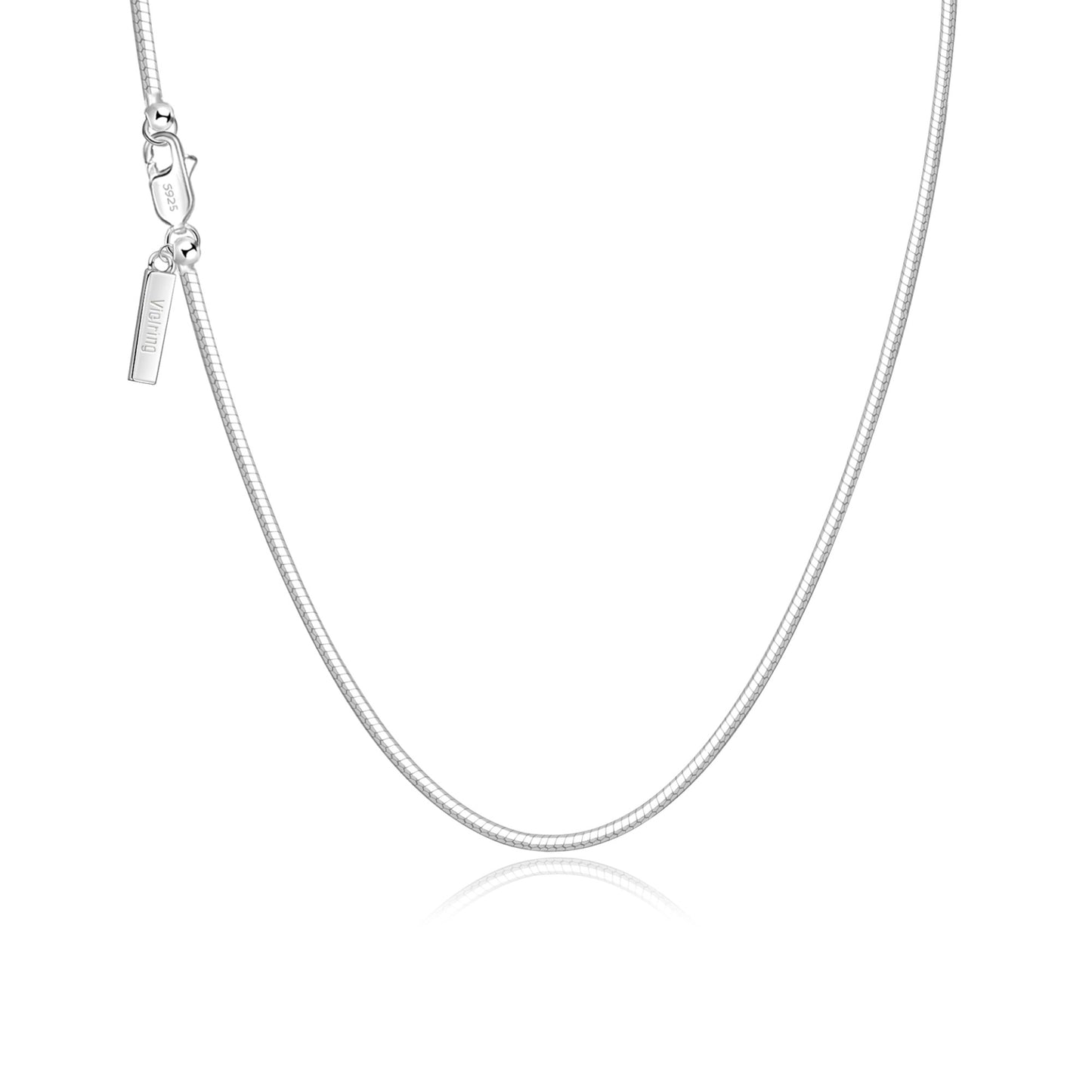 Square necklace 1.5 mm - 925 silver