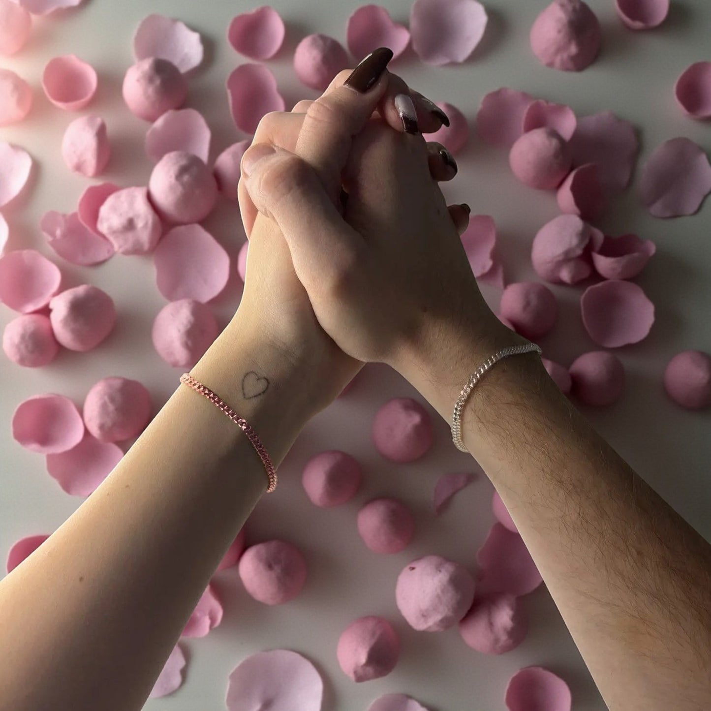 DIY Couple Permanent Bracelet Set - 925 Silver