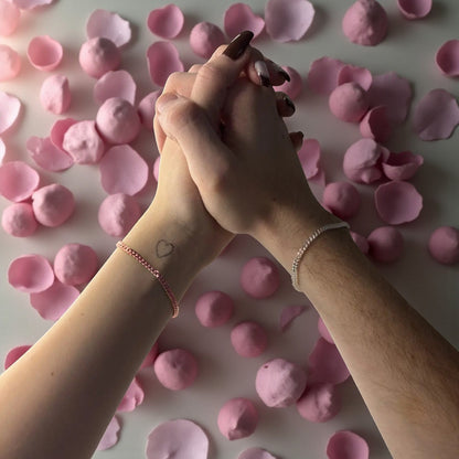 DIY Couple Permanent Bracelet Set - 925 Silver