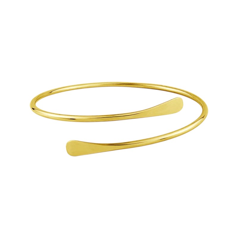 Upper arm bands with hugging ends • Stainless steel