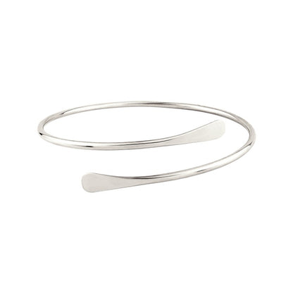 Upper arm bands with hugging ends • Stainless steel