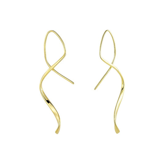 Dainty crystal hoop earrings • Zirconia crystals