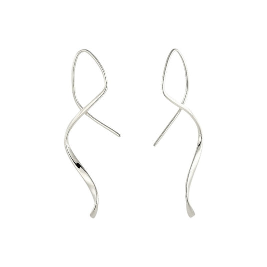 Dainty crystal hoop earrings • Zirconia crystals