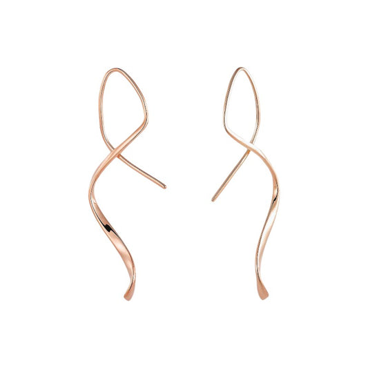 Dainty crystal hoop earrings • Zirconia crystals