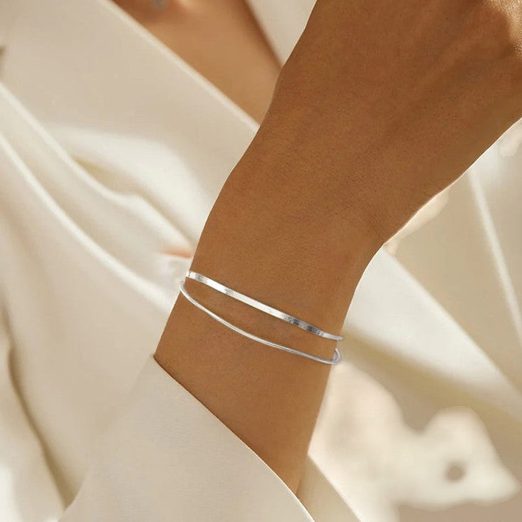 Partner bracelet 925 Sterling silver • Engraving as desired