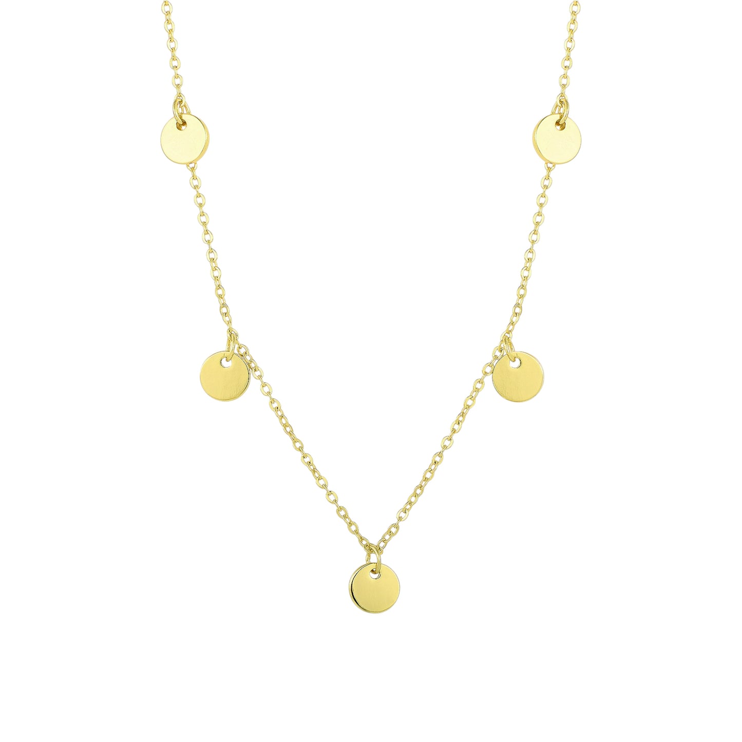 18k Silver Cross Necklace Gold