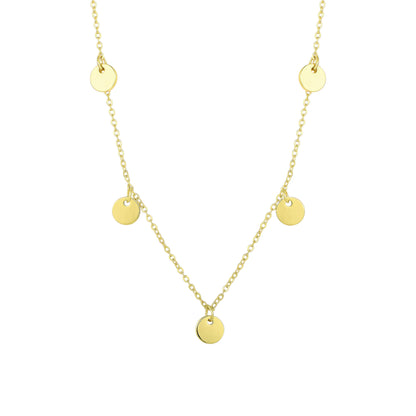 18k Silver Cross Necklace Gold